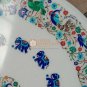 48"x30"  White Marble Coffee Table Top Peacock Design