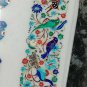 48"x30"  White Marble Coffee Table Top Peacock Design