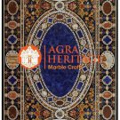 Marble Black Conference Dining Table Top Pietra Dura Inlay Lapis Lazuli E1606