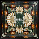 Marble Side Dining Table Top Pietra Dura Inlay Italian Design Gift Decor H3865