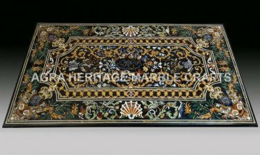 Marble Living Room Center Dining Table Top Stunning Inlay Design Home Decor E647