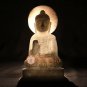 6" Marble White Idol Meditation Buddha Statue Collectible Housewarming Gift Deco