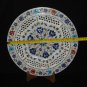 13" Filigree Marble Serving Plate Lapis Multi Inlay Floral Arts Kitchen Decor