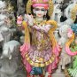 48" Hand Painted Marble Radha Krishna Divine Statue Gift Temple Home Decor E1500