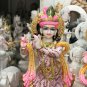 48" Hand Painted Marble Radha Krishna Divine Statue Gift Temple Home Decor E1500
