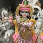 48" Hand Painted Marble Radha Krishna Divine Statue Gift Temple Home Decor E1500
