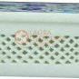 4"x3"x2" Marble Jewelry Lidded Box Lapis Inlaid Pietradura Art Veterans Gift