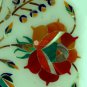 4"x4"x2" Multi Inlay Floral Marquetry Art Marble Small Jewelry Box E2016