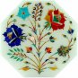 4"x4"x2" Multi Inlay Floral Marquetry Art Marble Small Jewelry Box E2016