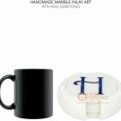 Inlay Marble Coaster Set Lapis Inlay Arts Home Kitchen Decor Gift E2001 Inlay Marble Coaster Set Lapis Inlay Arts Home Kitchen Decor Gift E2001