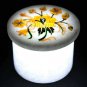 White Marble 2"x2" Ring Trinket Box Carnelian Pietradura Floral Veterans Gift