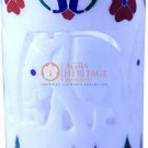 4" Marble Pen Holder Lapis Inlaid Semi Precious Italian Art Black Friday Gifts