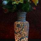12" Marble Soapstone Hand Carved Vase Flower Pot Design Vases Home Decor H704