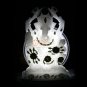 6" Marble White Lord Ganpati Ji Blessing Sculpture Semi Precious Floral Art Gift