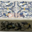 4"x3"x2" White Jewelry Lidded Box Mother of Pearls Floral Interior Veterans Gift 4"x3"x2" White Jewelry Lidded Box Mother of Pearls Floral Interior Veterans Gift