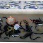 4"x3"x2" White Jewelry Lidded Box Mother of Pearls Floral Interior Veterans Gift