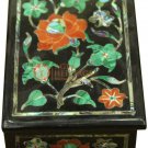 4"x3'x2" Black Jewelry Lidded Organize Carnelian Semi Precious Art Columbus Gift 4"x3'x2" Black Jewelry Lidded Organize Carnelian Semi Precious Art Columbus Gift