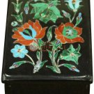 3"x2" Marble Black Vintage Jewelry Box Carnelian Pietradura Art Christmas Gift 3"x2" Marble Black Vintage Jewelry Box Carnelian Pietradura Art Christmas Gift