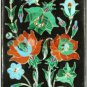 3"x2" Marble Black Vintage Jewelry Box Carnelian Pietradura Art Christmas Gift