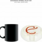 White Marble Inlay Stone Round Coaster Set Handmade Art Kitchen Decor E2002 White Marble Inlay Stone Round Coaster Set Handmade Art Kitchen Decor E2002
