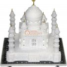 7"x7" Marble White Taj Mahal Sculpture Decorative Handmade Inlay Columbus Gifts