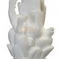 6" Marble White Handmade Idol Ganesha Ji Sculpture Decorative Housewarming Gifts