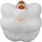 3" Marble White Handmade Lord Ganpati Ji Statue Carnelian Floral Art Gift Her