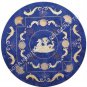 36" Blue Marble Dining Table Top Lapis Lazuli Inlay Antique Art Home Decor H5074