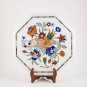 Eastlake Marble Top Table Lapis Multi Stone Floral Marquetry Art Garden Decor