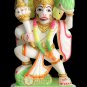 10" Italian Marble God Hanuman Statue Hand Painted Art Showpiece Decor E1304