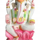 10" White Marble Ganpati Ganesh Idol Statue Hand Painted Design Home Decor E1302 10" White Marble Ganpati Ganesh Idol Statue Hand Painted Design Home Decor E1302