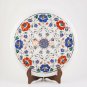 Marble Side Table 14"x14" Lapis Inlaid Floral Art With Stand Living Room Decor