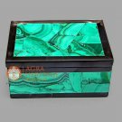 Random Art Jewelry Storage Box Malachite Inlaid Stone Work Loves One Gift Her Random Art Jewelry Storage Box Malachite Inlaid Stone Work Loves One Gift Her
