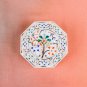 Marble White Handmade Collectible Jewelry Vintage Box Multi Stone Mosaic Decor