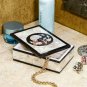 Modern marble Jewelry Vintage Box Mop Inlaid Collectible Gemstone Art Gift Decor