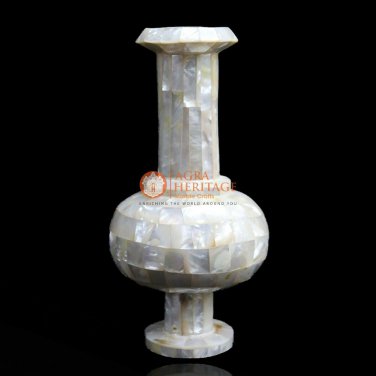 random Art Mop Flower Storage Vase Real Mop Stone Art Mosaic Handmade Gift Her