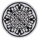 24" White Marble Coffee Custom Table Top Handmade Inlay Work Hallway Decor H5100