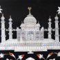 Black Marble Coffee Table Top Rare Tajmahal Marquetry Inlay Home Art Decor H1273