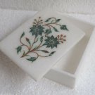 4"x3"x2" Marble Jewelry Box Handmade Inlay Floral Pietra Dura Decor Arts Gift 4"x3"x2" Marble Jewelry Box Handmade Inlay Floral Pietra Dura Decor Arts Gift