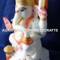 Marble Color Lord Ganesha Deities Sculpture Hand Painted Art Best New Year Gift