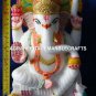 Marble Color Lord Ganesha Deities Sculpture Hand Painted Art Best New Year Gift