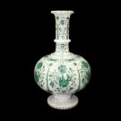 14" Marble Decorative Flower Vase Malachite Inlay Floral Cneteroiece Decor E1394