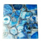 Square Blue Agate Stone Cafeteria Table Top Gemston Art Home & Living Decor Square Blue Agate Stone Cafeteria Table Top Gemston Art Home & Living Decor