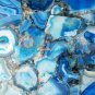 Square Blue Agate Stone Cafeteria Table Top Gemston Art  Home & Living Decor