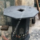 28" Black Marble Stand/Pedestal Filigree Floral Inlaid Design Hallway Decor E354 28" Black Marble Stand/Pedestal Filigree Floral Inlaid Design Hallway Decor E354
