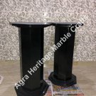 28"x15" Modern Black Handmade Marble Pedestal Stand Decor E581 28"x15" Modern Black Handmade Marble Pedestal Stand Decor E581