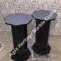28"x15" Modern Black Handmade Marble Pedestal Stand Decor E581