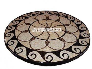 Marble Restaurant Table Top Mosaic Italian Inlay Halloween Furniture Decor H3982