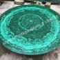 Marble Coffee Dining Round Console Table Top Malachite Inlay Hallway Decor E754