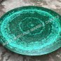 Marble Coffee Dining Round Console Table Top Malachite Inlay Hallway Decor E754